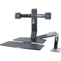 Ergotron WorkFit-A, Dual Monitor with Worksurface monitorarm 