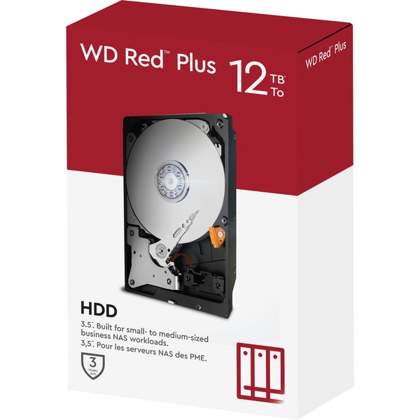 Appartement bout Inspireren WD Red Plus, 12 TB harde schijf SATA 600, WD120EFBX, 24/7, AF