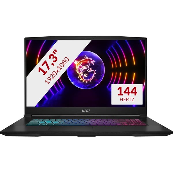 MSI Katana 17 B12UCXK-009NL 17.3" Gaming Laptop Zwart | I7-12650H | RTX ...