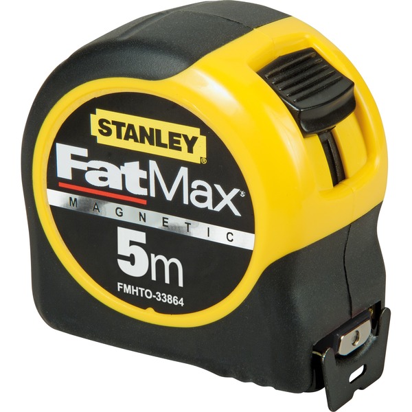 STANLEY Rolbandmaat FatMax Blade Magnetisch meetlint Zwart/geel, 5 breedte 32mm