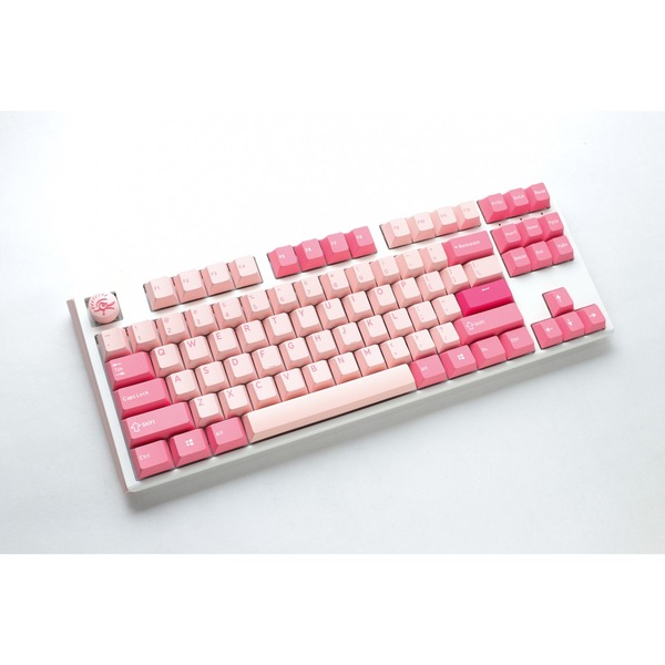 Ducky One Gossamer Pink Tkl Toetsenbord Wit Roze Us Lay Out Cherry Mx Silent Red Double