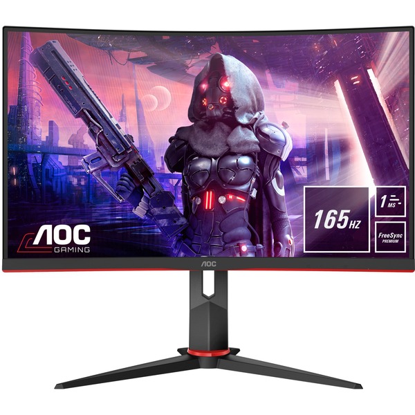 Aoc C27g2u 27 Curved Gaming Monitor Zwart Rood 2x Hdmi Displayport Vga 4x Usb A 3 2