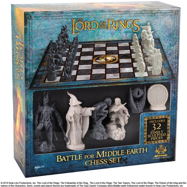 Vulkanisch Beschietingen Paradox Noble Collection Lord of the Rings: Battle for Middle-Earth Chess Set  Bordspel 2 spelers, Vanaf 7 jaar
