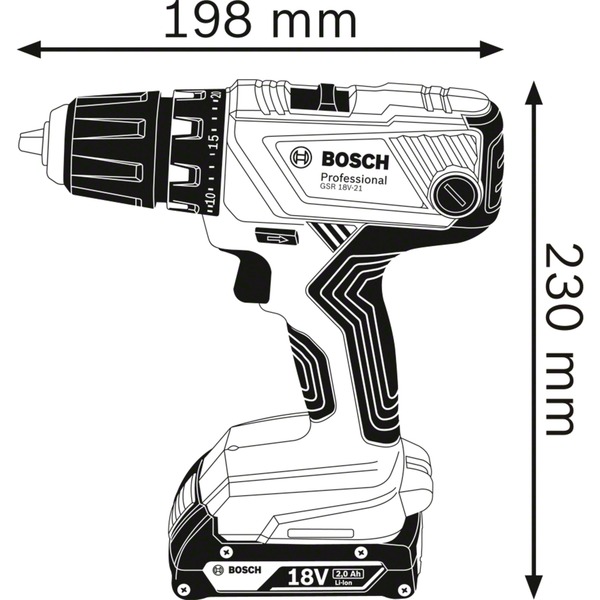 Bosch Professional Accu Schroefboormachine Gsr 18v 21 Professionele