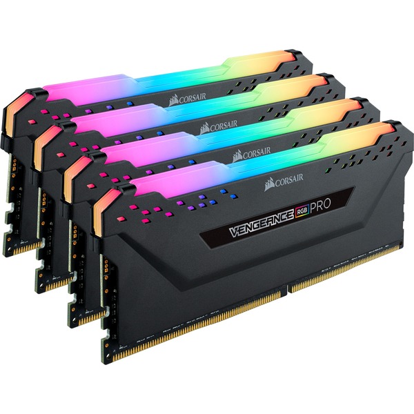 Corsair 64 GB DDR4-2666 Kit werkgeheugen Zwart, CMW64GX4M4A2666C16 ...