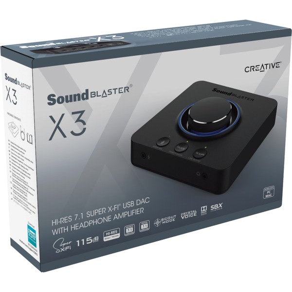 Внешняя звуковая карта creative sound blaster x3 обзор