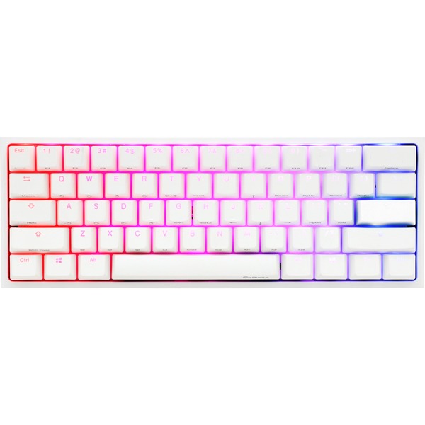 Ducky One 2 Mini Rgb Pure White Gaming Toetsenbord Wit Mx Brown Us Lay Out Rgb