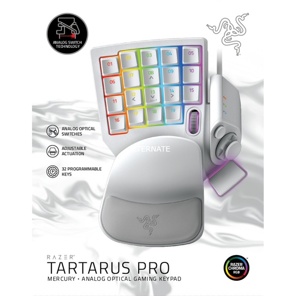 激安通販専門店-Razer - Razer Tartarus Pro Mercury White タルタロス