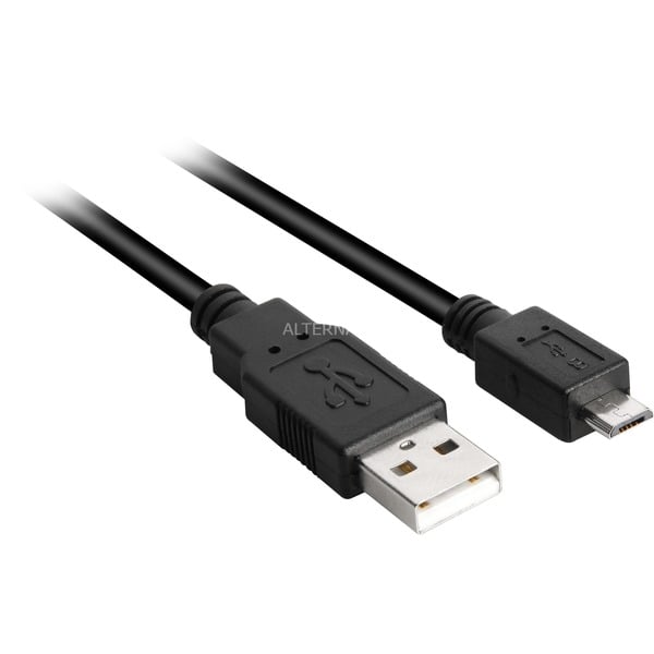 uitslag vacuüm Verwisselbaar Sharkoon USB 2.0 Kabel, USB-A > Micro USB-B Zwart, 2 meter