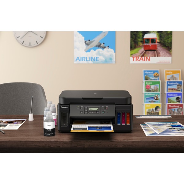 Canon Pixma G6050 All In One Inkjetprinter Zwart Scannen Kopiëren Lan Wi Fi